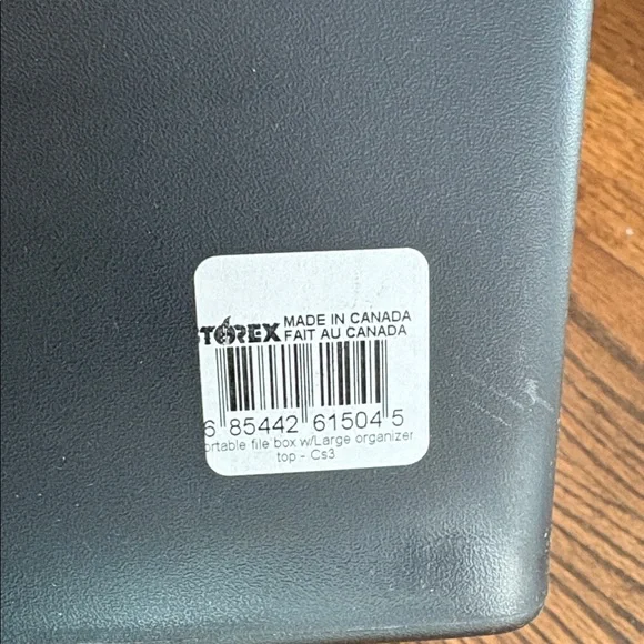 Storex Portable File Box with Top Organizer - Picture 7 of 8